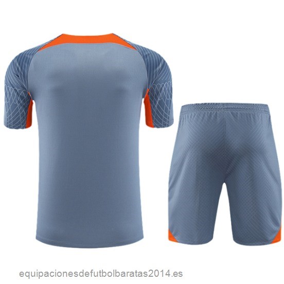 Nuevo Entrenamiento Conjunto Completo Inter Milan 23/24 Gris Naranja Baratas
